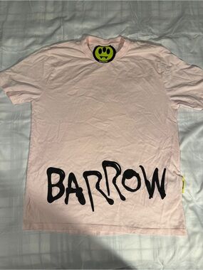 Barrow Light Pink Bartow Graphic T-Shirt with Black Print